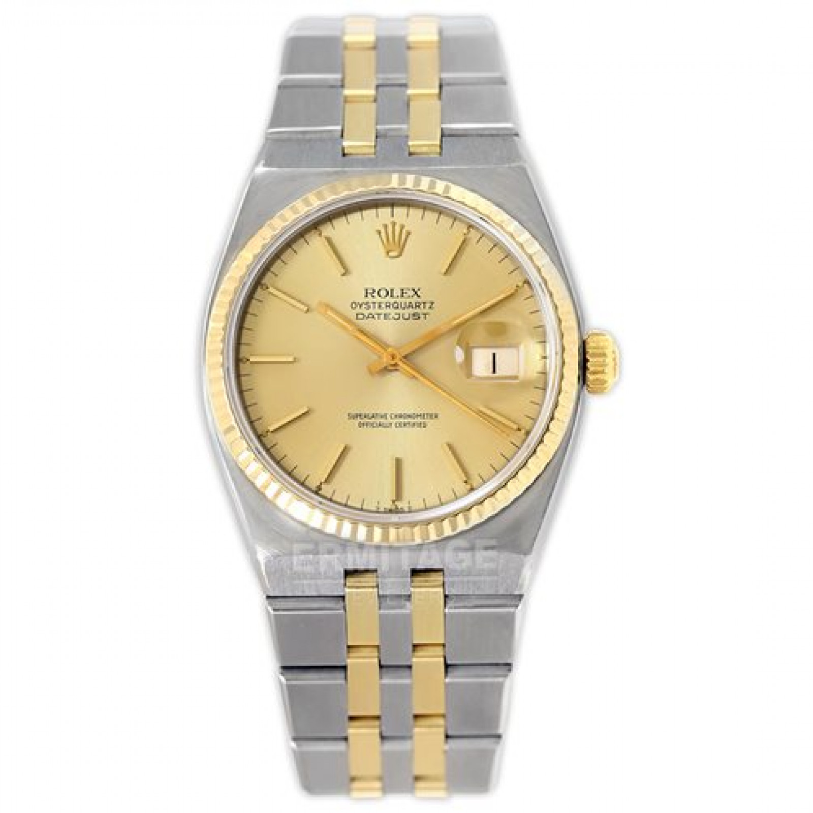 Pre-Owned Rolex Oysterquartz 17013 Gold & Steel